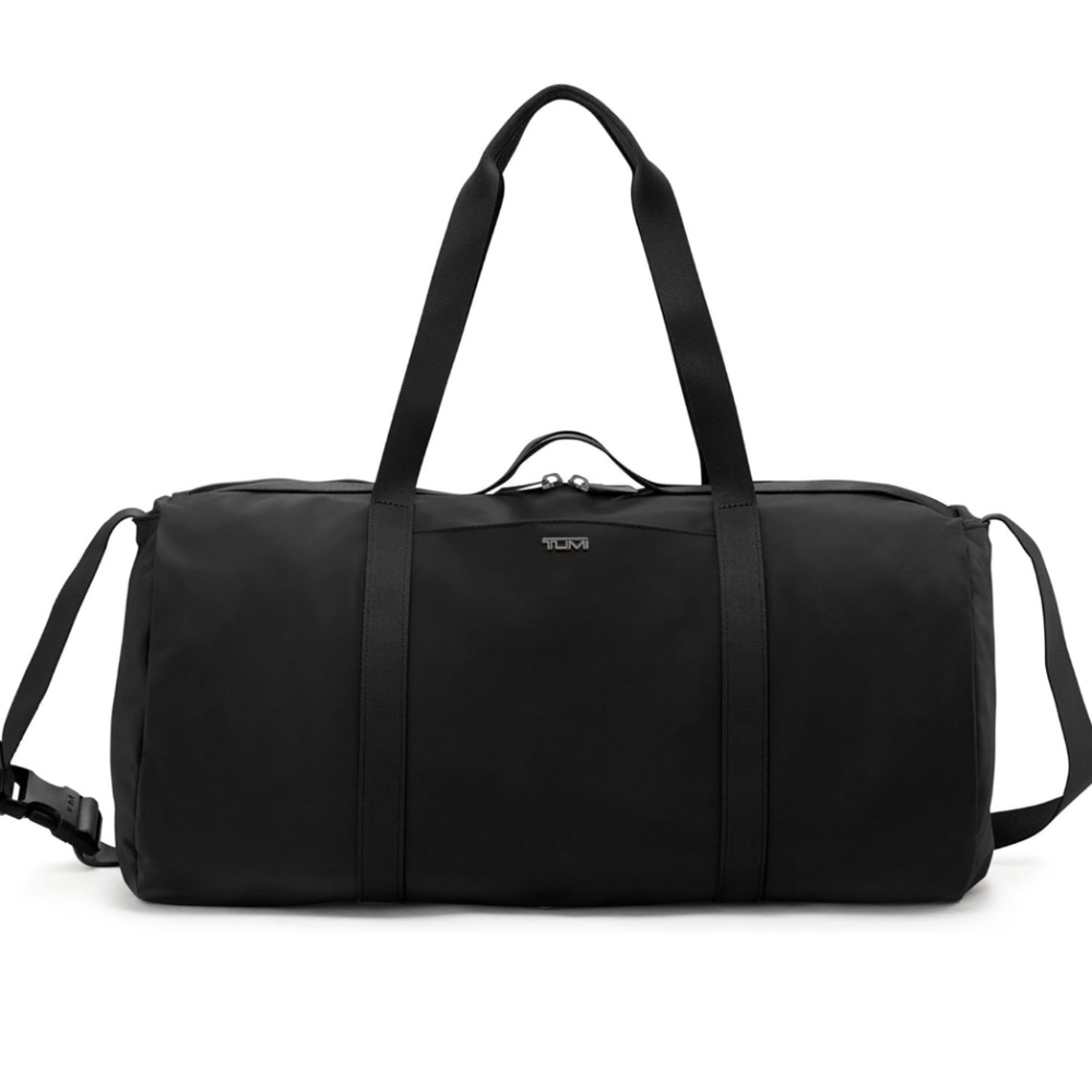 TUMI Just In Case Duffel - Small Bag for Women & Men - Black/Gunmetal